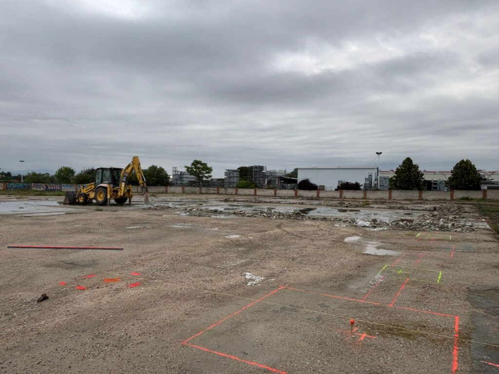 Preparación de solar para plataforma logística llave en mano en Madrid - GESNAVE